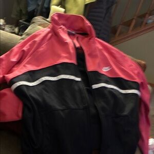 Nike Black and Pink Sports Jacket